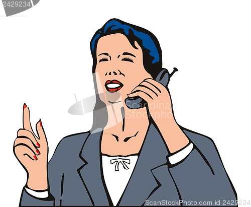 Image of Businesswoman with Phone