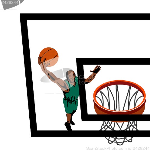 Image of Basketball Player Dunking