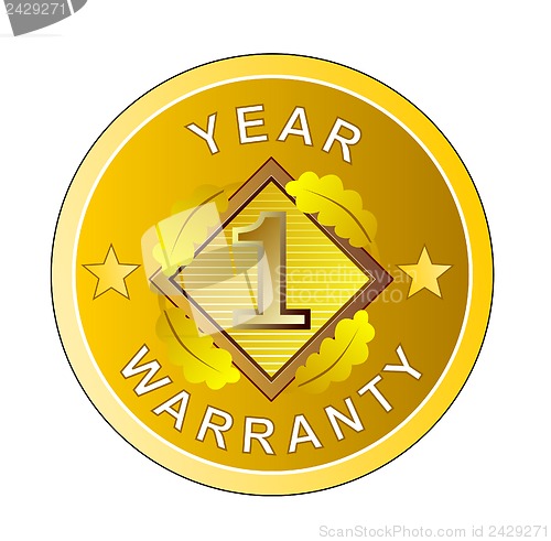 Image of 1 Year Warranty in Circle