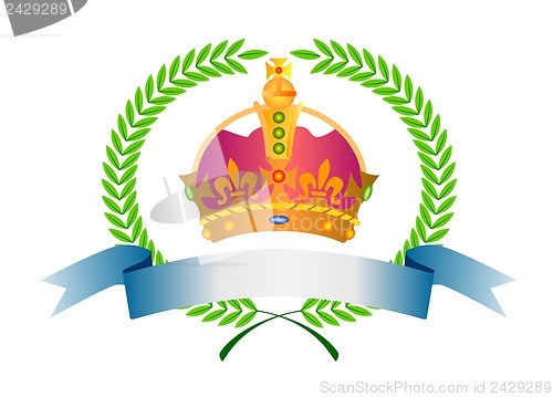 Image of Crown in Olive Leaves