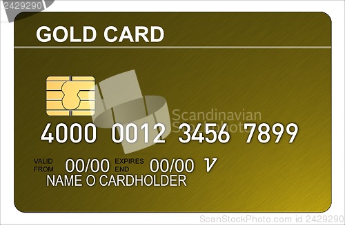 Image of Gold Credit Card Metallic