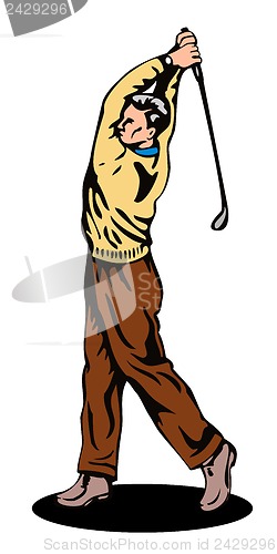 Image of Golfer Swinging