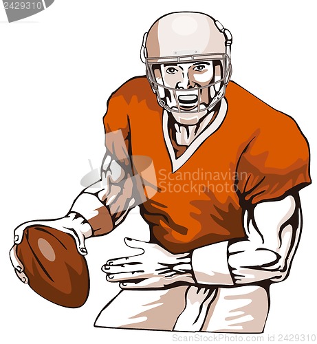 Image of Football Player Pass