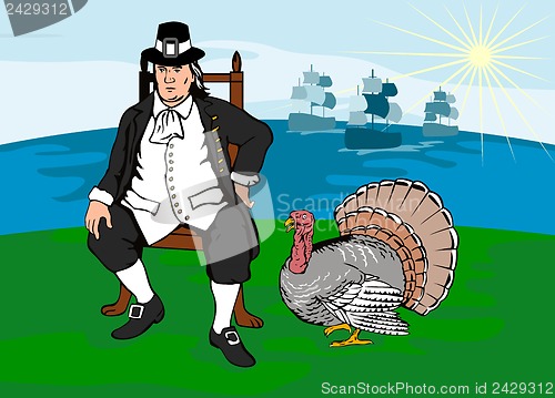 Image of Pilgrim with Turkey