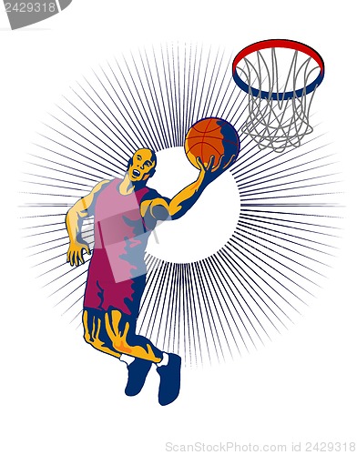 Image of Basketball Player Dunking