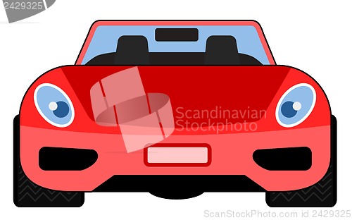 Image of Red Car Front View