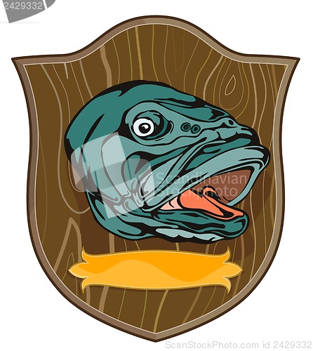 Image of Largemouth Bass on shield