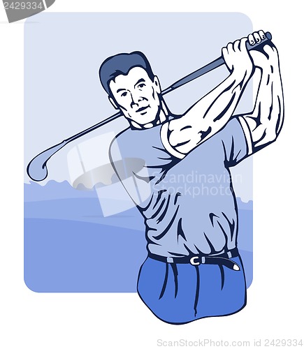 Image of Golfer Swinging