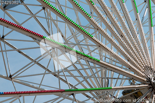 Image of Closeup construction of an amusement