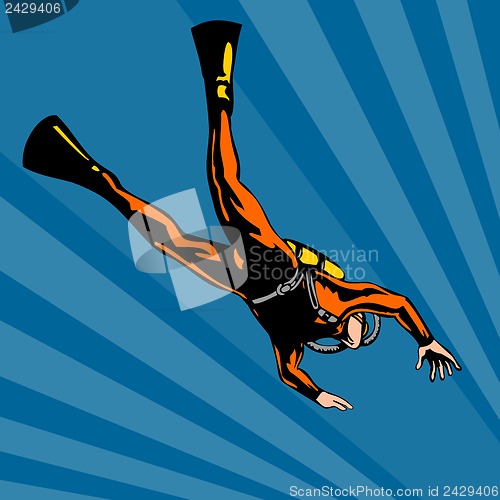 Image of Scuba Diver Diving