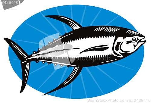 Image of Yellow Fin Tuna Fish Retro