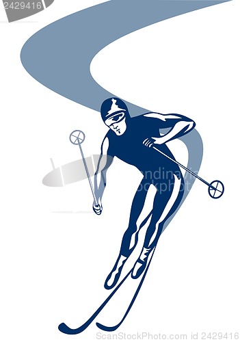 Image of Skiing Slalom Downhill