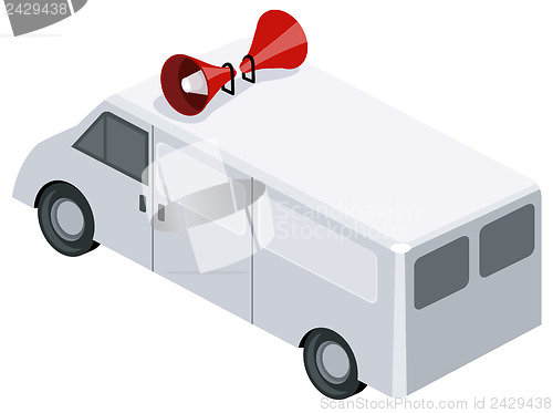 Image of Van with Speakers