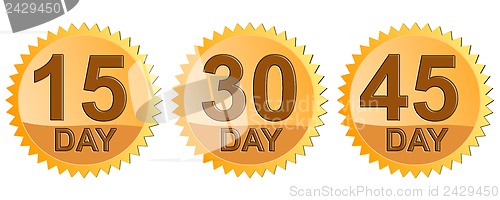 Image of Number Day in Gold Seal Icon