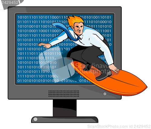 Image of Surfer on the Net