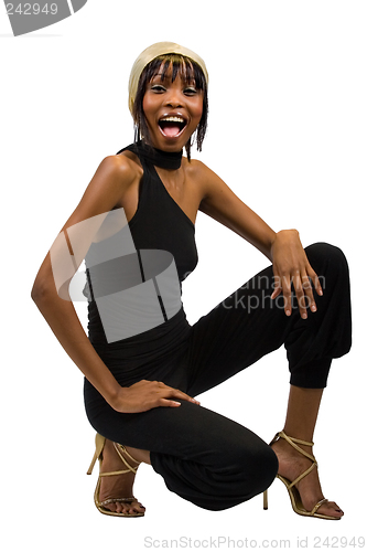 Image of Young African American girl