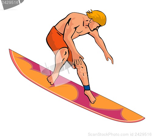 Image of Surfer Retro