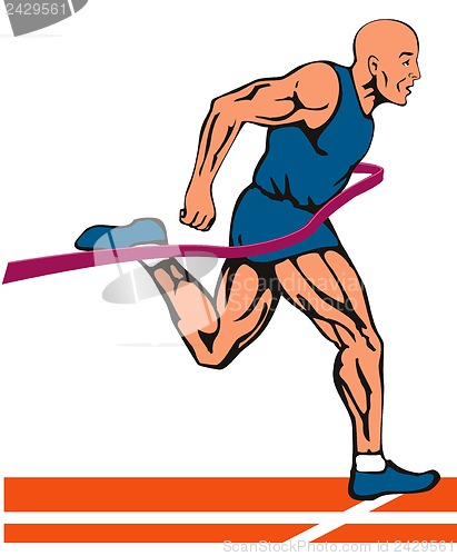 Image of Sprinter in Finish Line