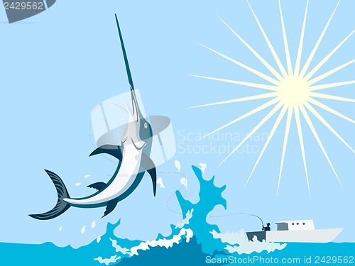 Image of Swordfish Jumping