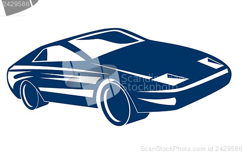 Image of Blue Sports Car