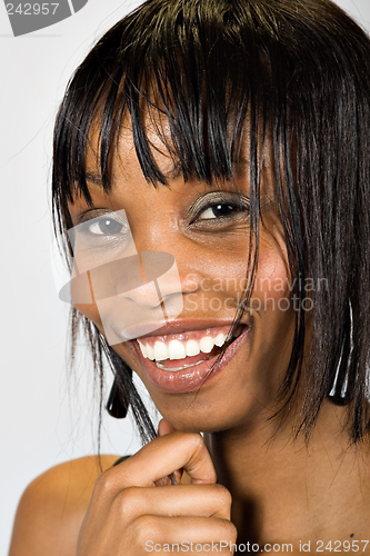 Image of Young African American girl