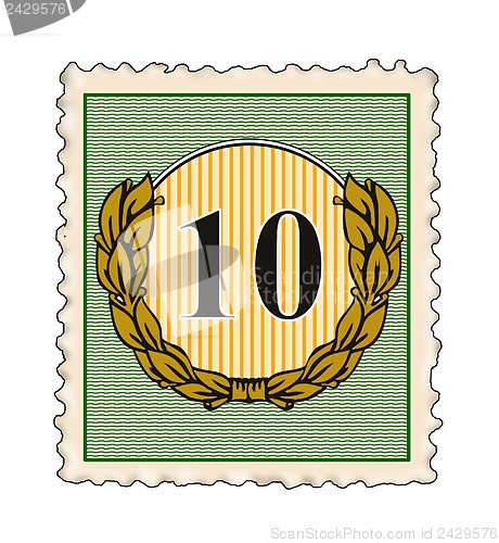 Image of Number 10 in Stamp