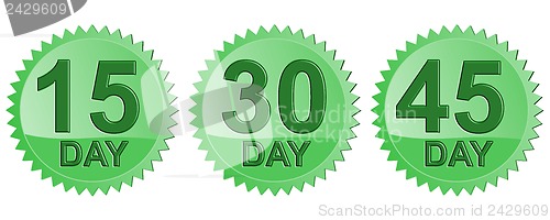Image of Number Days in Green Seal Icon