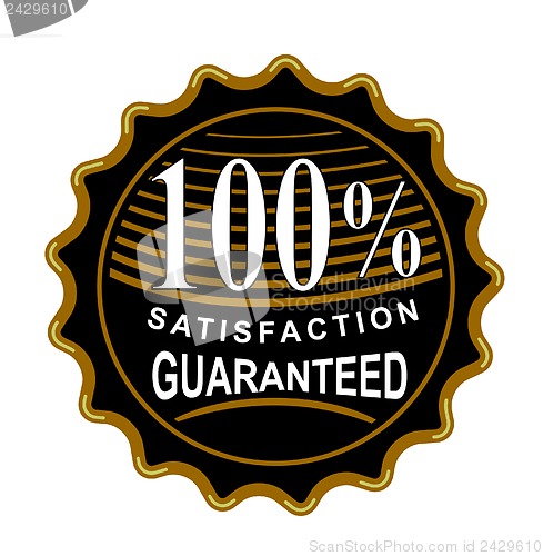 Image of 100% Satisfaction Guaranteed Black Seal