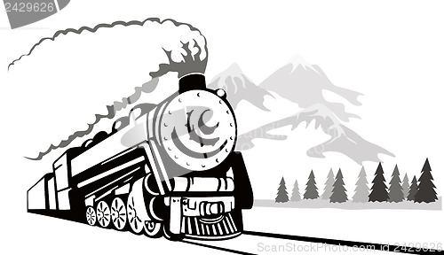 Image of Vintage Train Retro