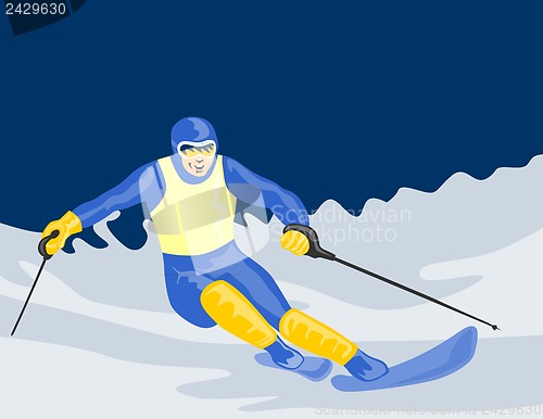 Image of Skiing Slalom Downhill
