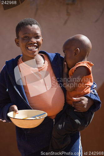 Image of African Child and mother