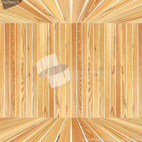 Image of abstract wooden structure