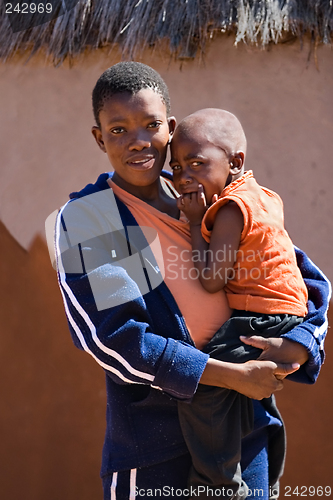 Image of African Child and mother