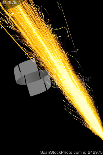 Image of abstract ray of sparks