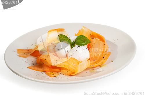 Image of Salad with carrot the plate