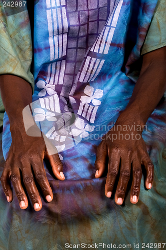 Image of African hands portrait