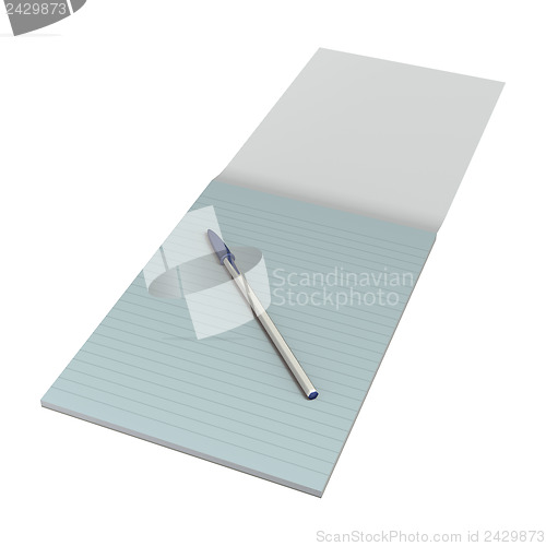 Image of Note Pad and Pen