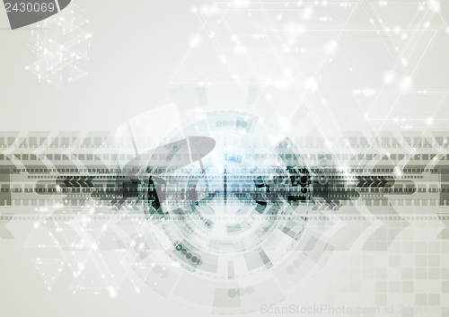 Image of Abstract vector hi-tech background