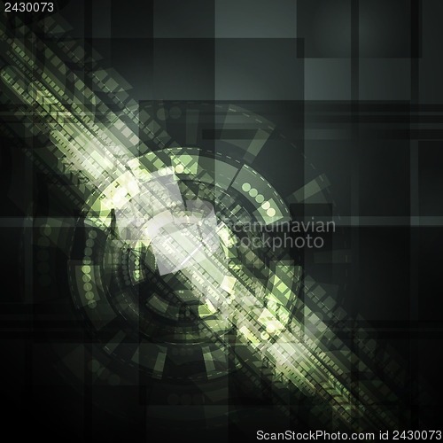 Image of Dark vector abstract hi-tech background