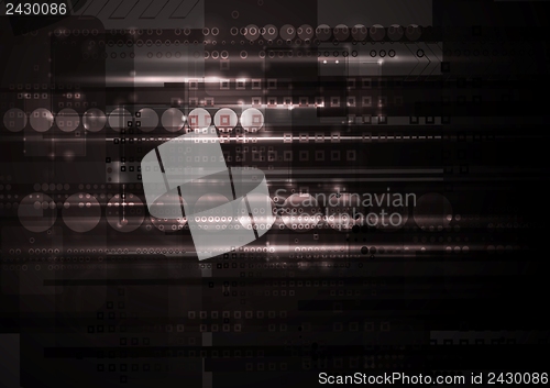 Image of Dark hi-tech vector backdrop