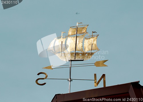 Image of Wind indicator ship on the roof