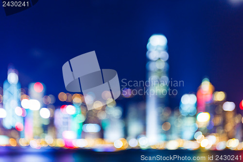 Image of Defocused Hong Kong skyline