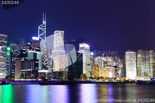 Image of Hong Kong skyline at night