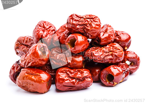 Image of Red jujube isolated on white