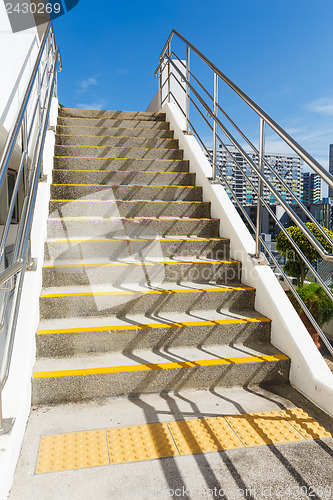 Image of Cement staircase at outdoor