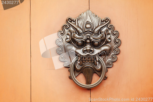 Image of lion door knob