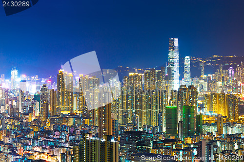 Image of Kowloon downtown district in Hong Kong