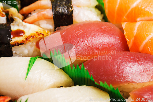 Image of Japanese sushi bento box