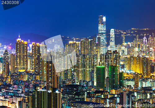Image of Hong Kong cityscape at night