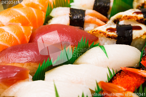 Image of Japanese sushi bento box